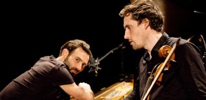 Stann Duguet et Jack Simard chant, piano, violoncelle